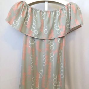 Manuhealii pink and grey dress